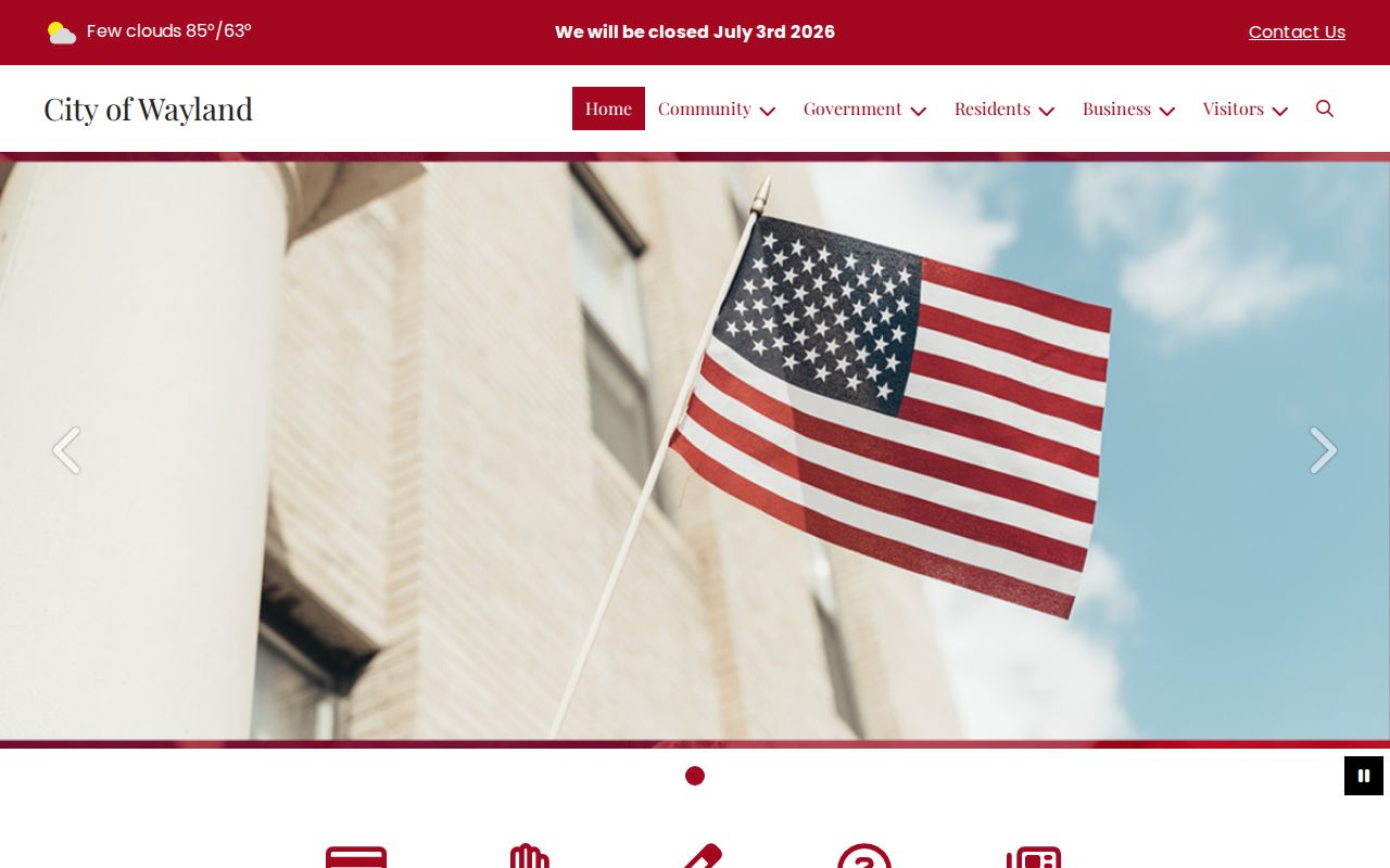 Wayland court records city government source